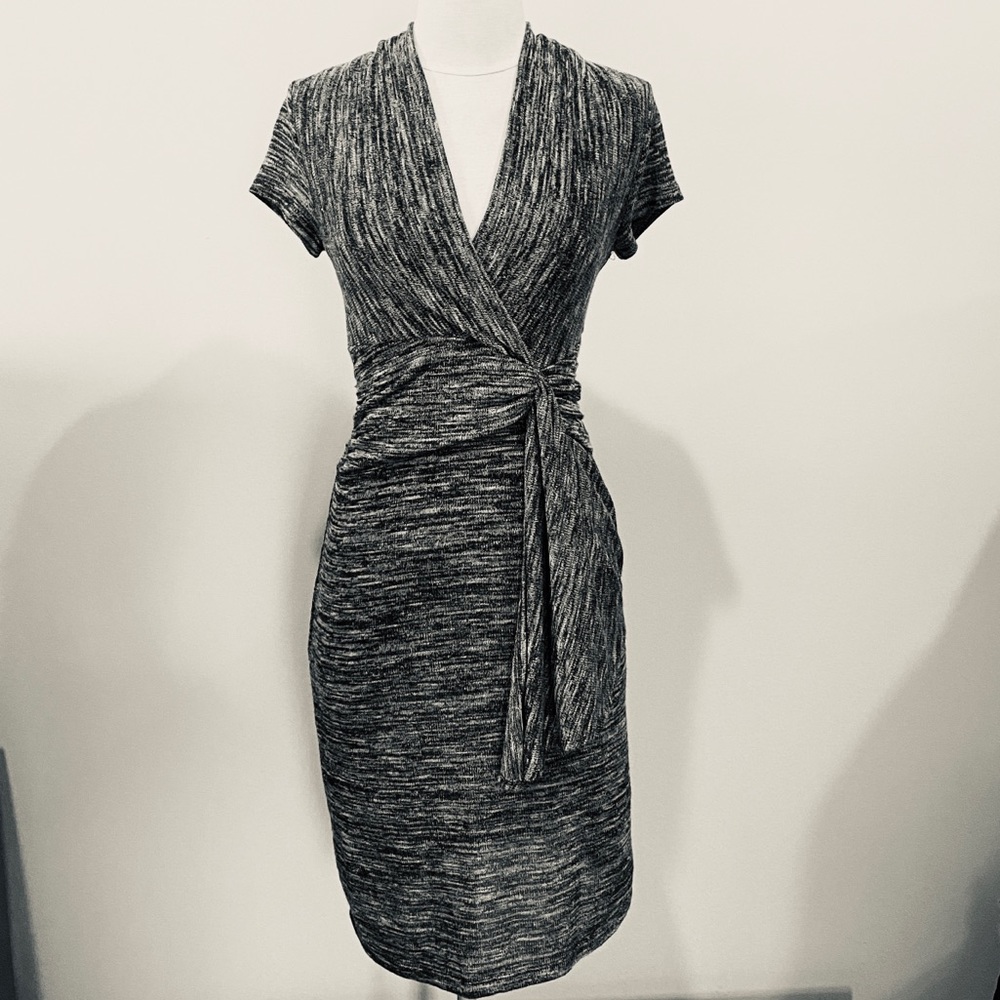 ANTHROPOLOGIE Maeve Cinched Surplice Knit Dress - Picture 2 of 8